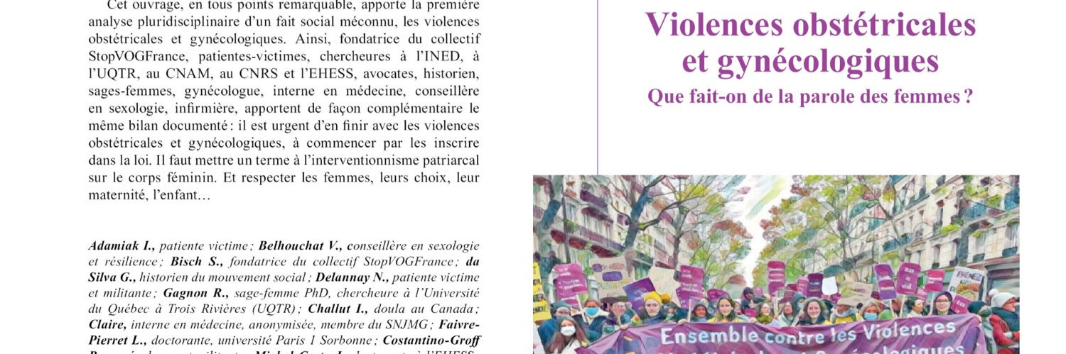 Stop aux Violences Obstétricales&Gynécologiques's banner