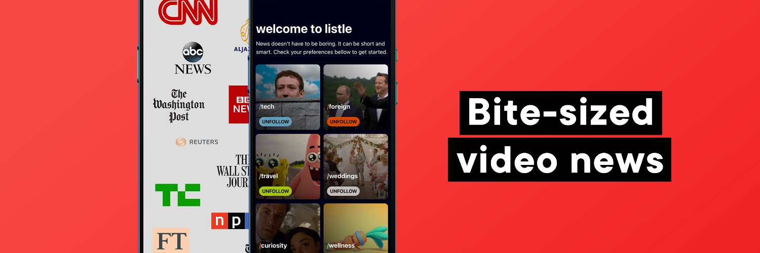 Listle: Bite-Sized Video News banner