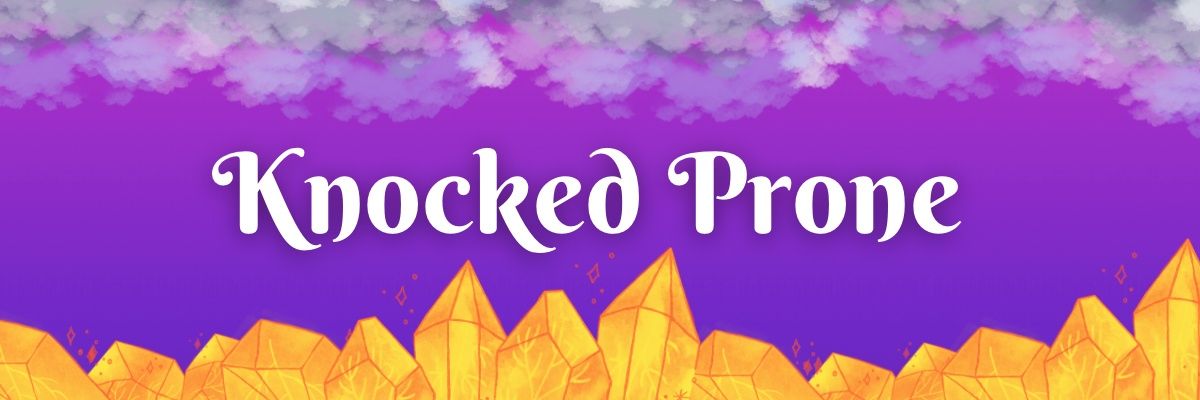 Knocked Prone Podcast banner