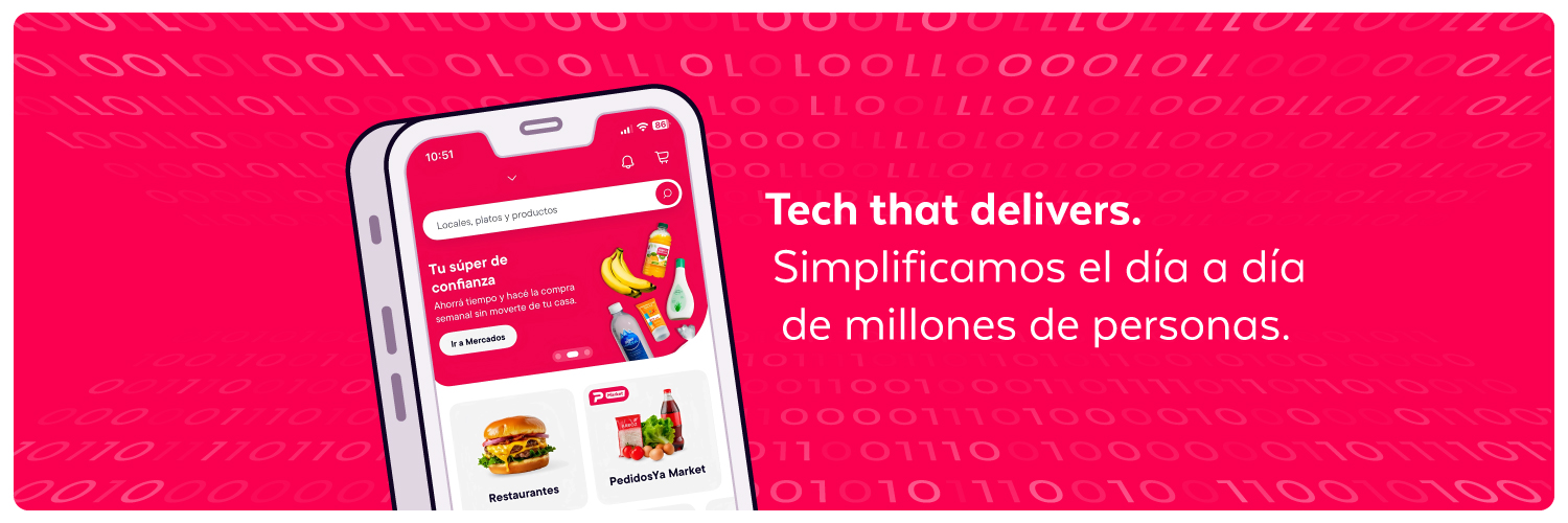 PedidosYa Tech banner