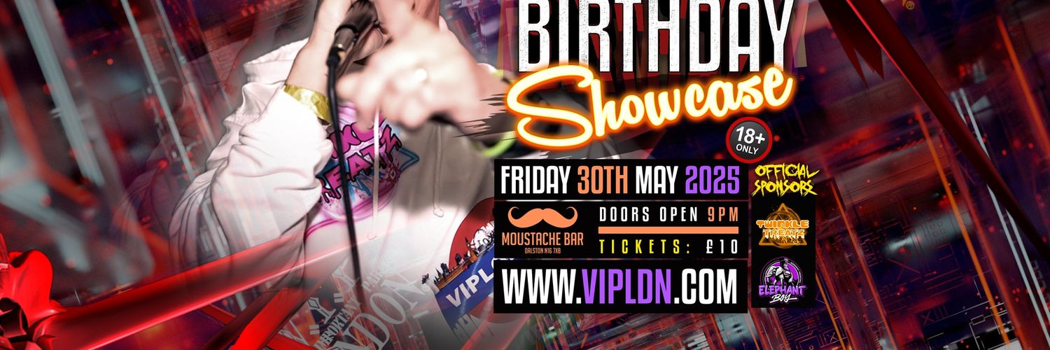 V.I.P London UK banner