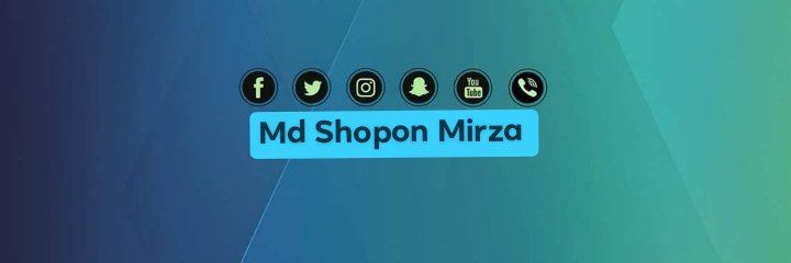 MdShoponMirza's profile banner image