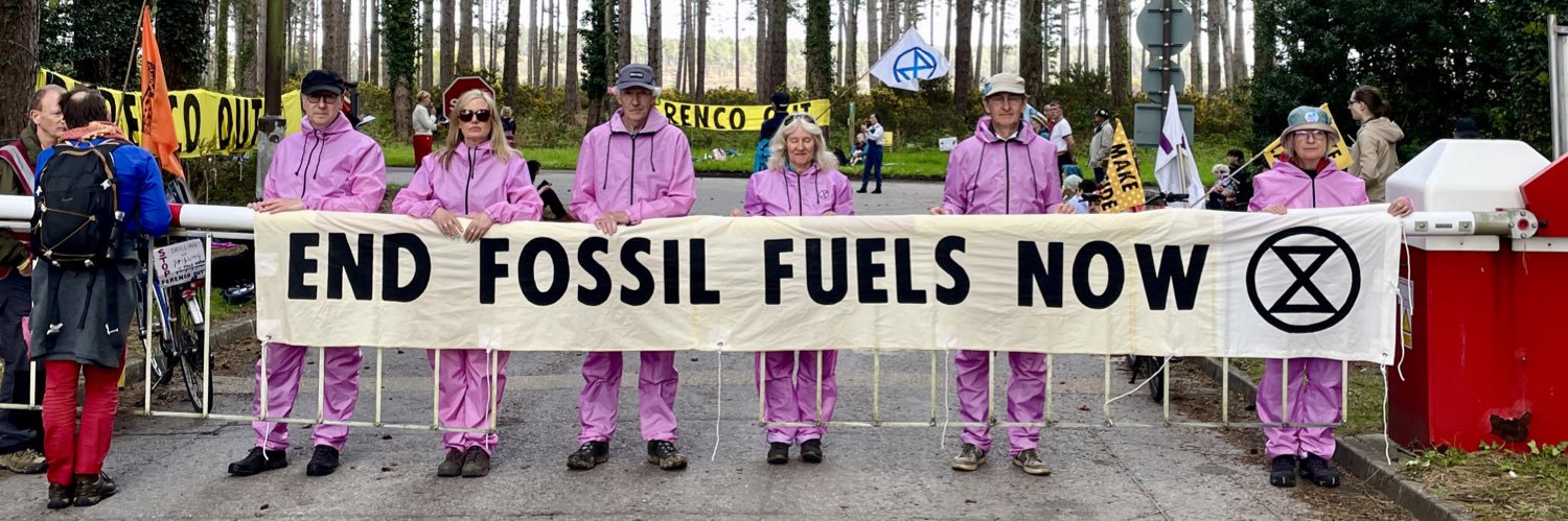 Extinction Rebellion Wimborne's banner