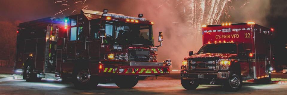 Cy-Fair Fire Department's banner