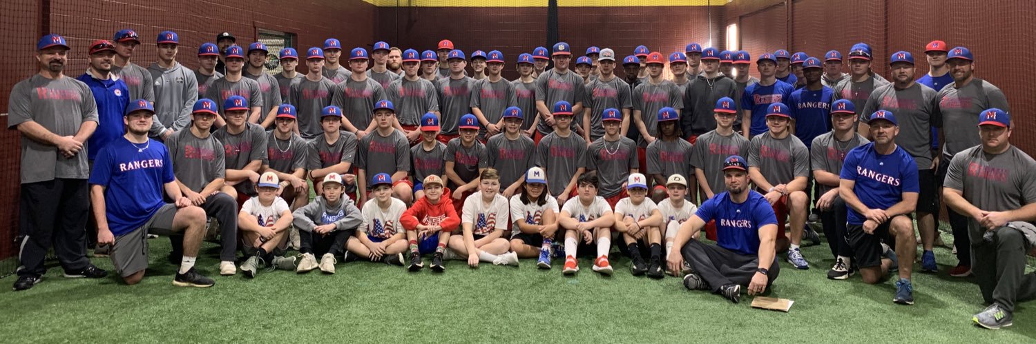 MS Rangers Baseball banner