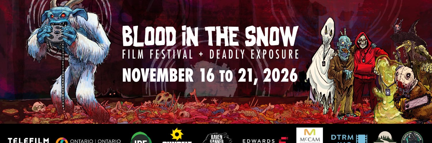 Blood in the Snow Film Festival banner