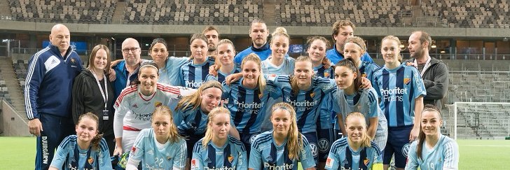 DIF Fotboll Dam banner