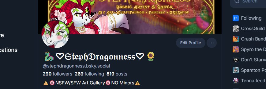 🌻♡𝕾𝕯♡ FOLLOW ME blusky banner