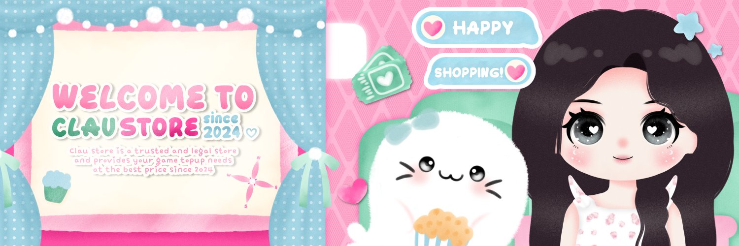 CLAU STORE - TOPUP DIAMOND ML, WDP, ROBUX, FF & UC banner