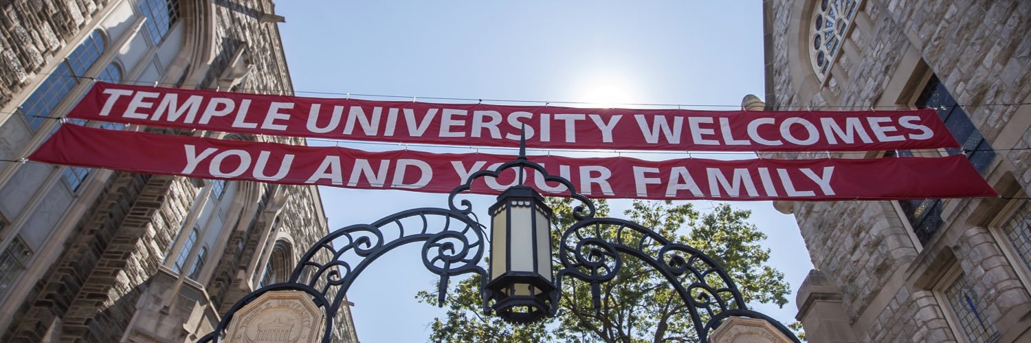 Temple Admissions banner