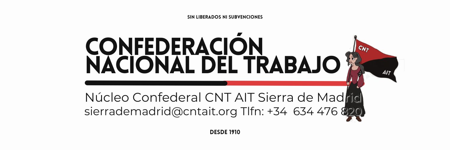 CNT AIT Sierra de Madrid's banner