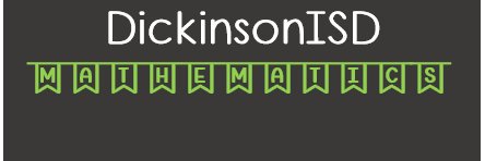 DISD Elementary Mathematics banner