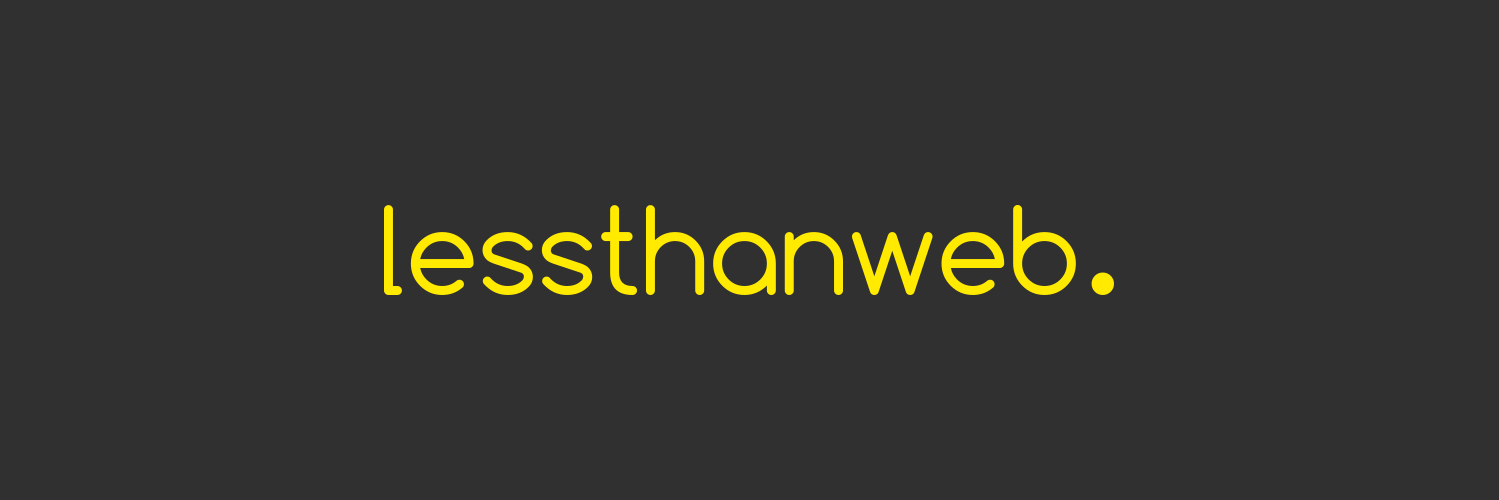 lessthanweb's profile banner image