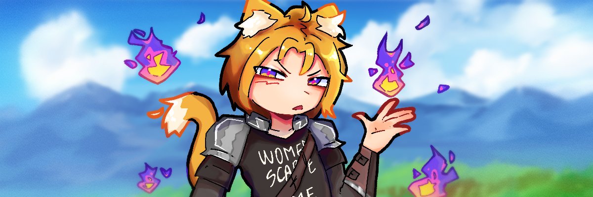 Rxndown | Dumb Catboy Vtuber banner
