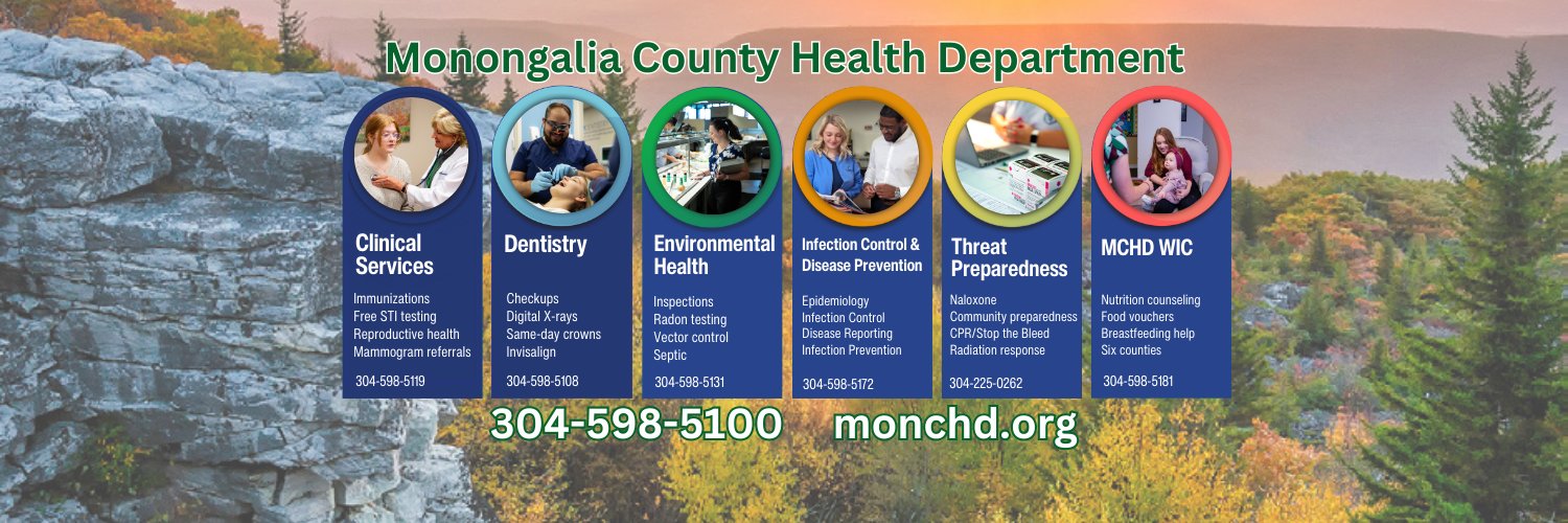 Mon Co. Health Dept banner