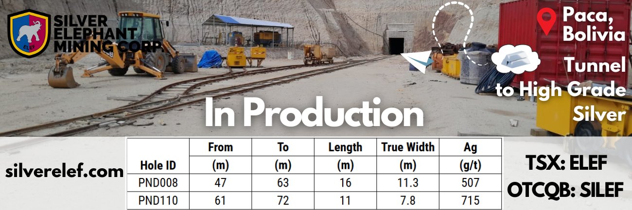 Silver Elephant Mining (TSX: ELEF | OTCQB: SILEF) banner