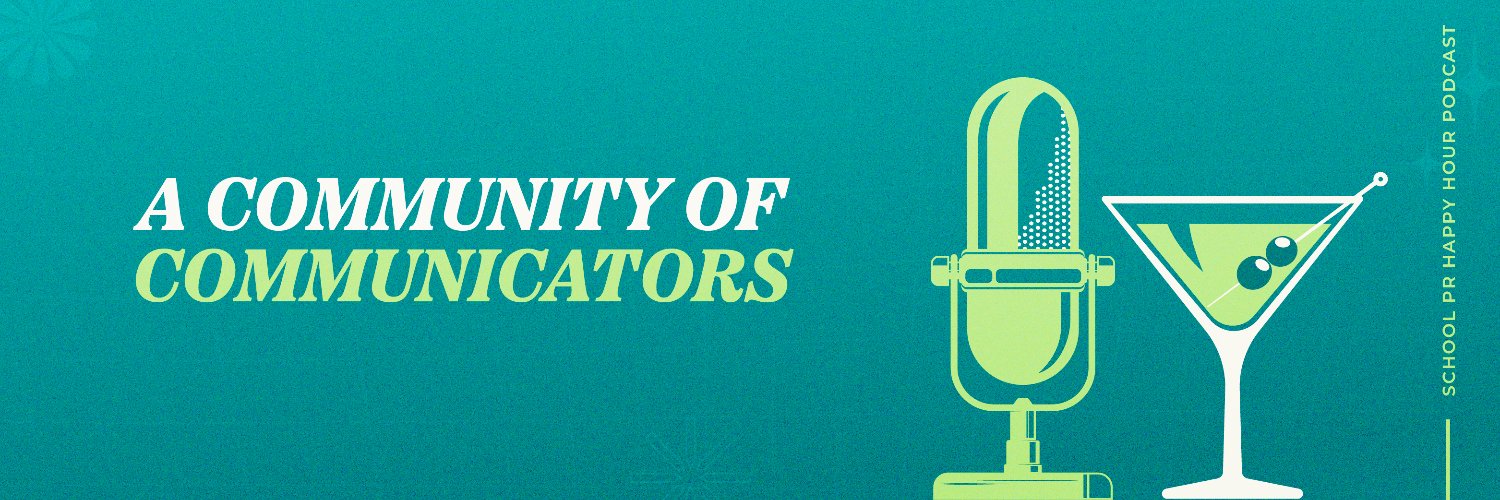 School PR Happy Hour 🎙 banner