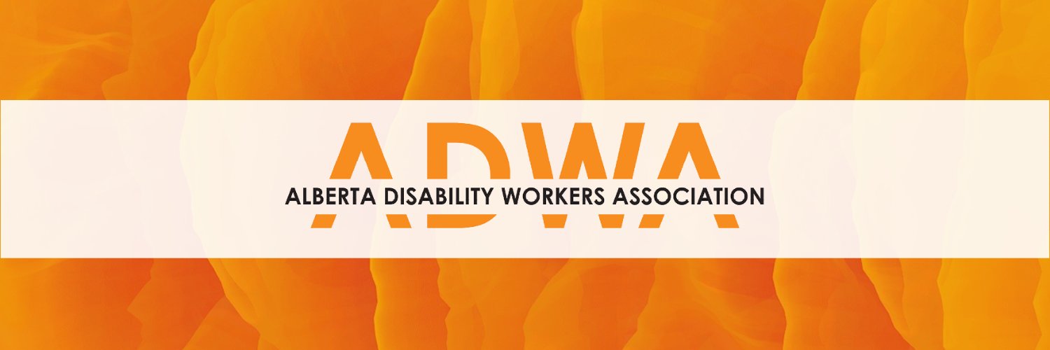 Alberta Disabilty Workers Association (ADWA) banner
