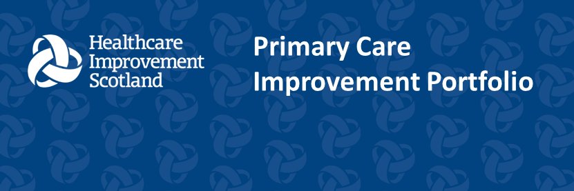 Primary Care Improvement Portfolio banner