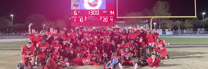 Strawberry Crest Football banner