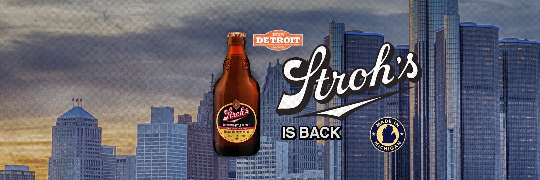 Stroh's Beer banner