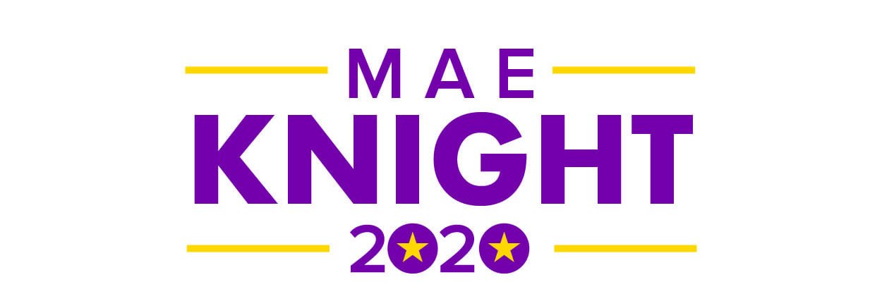 Mae Knight For The People! banner