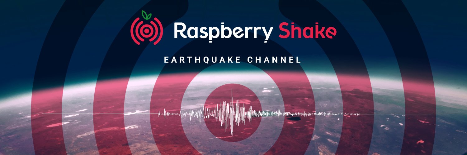 Raspberry Shake Earthquake Channel Profile Banner