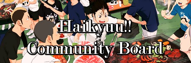 Haikyuu Community Board banner