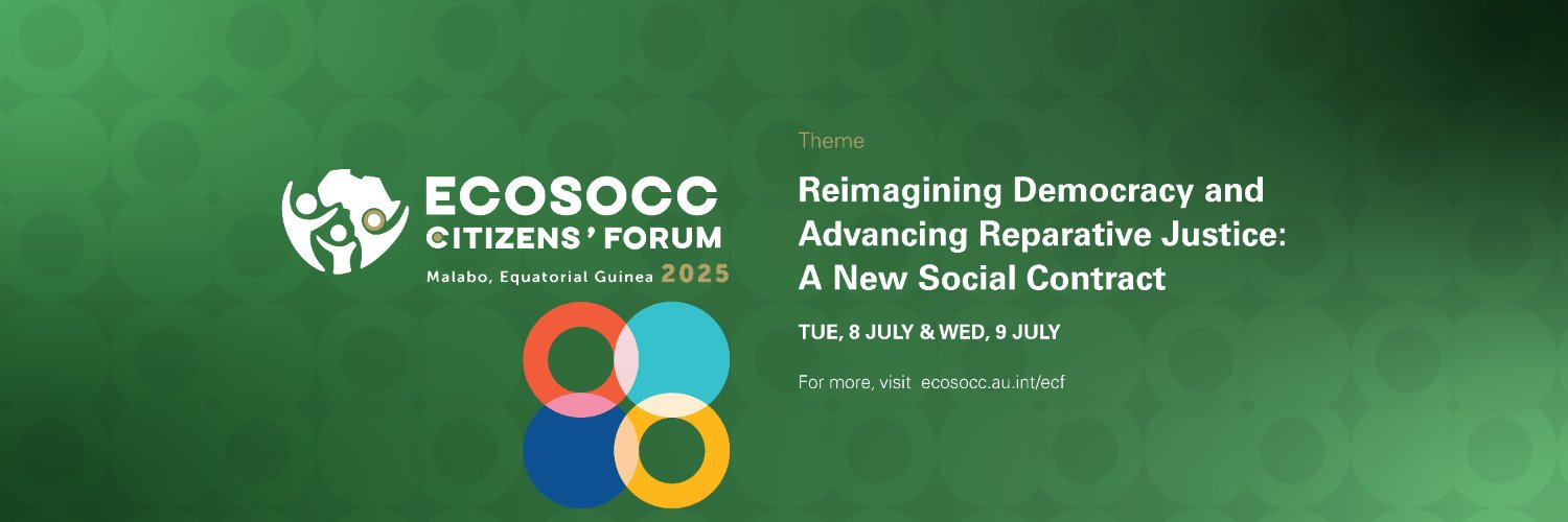 African Union ECOSOCC's banner