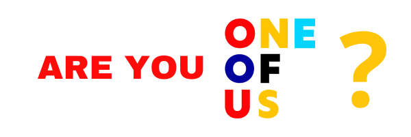 ONE OF US banner