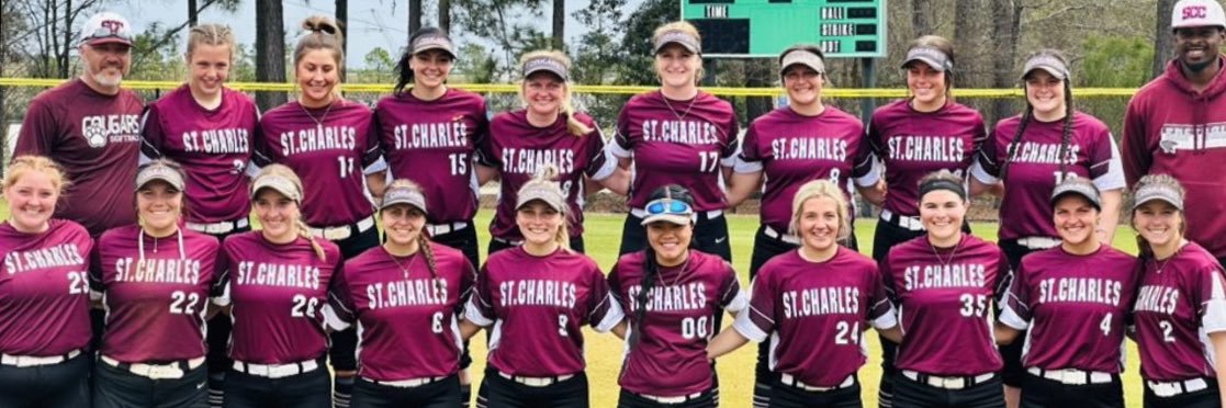 St. Charles CC Softball's banner
