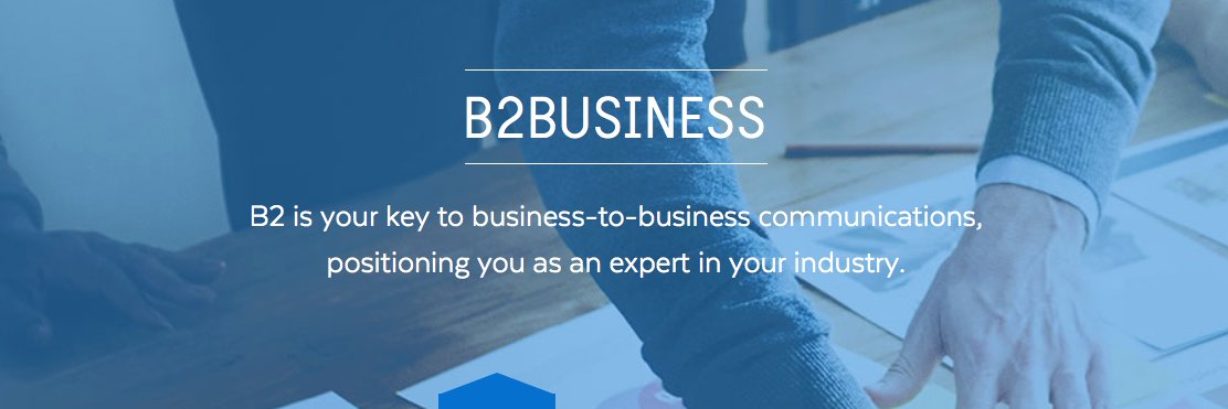 B2comm's profile banner image