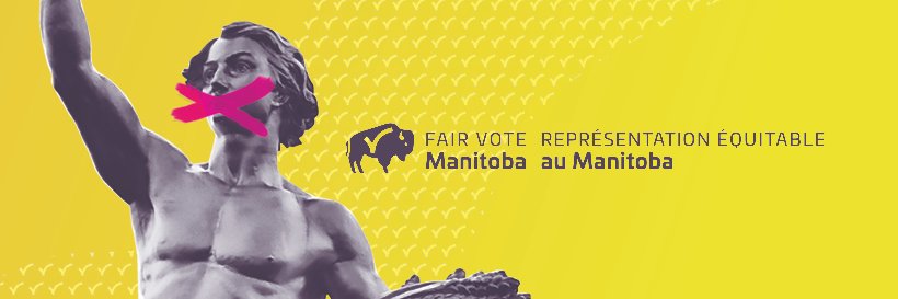 Fair Vote Manitoba's banner