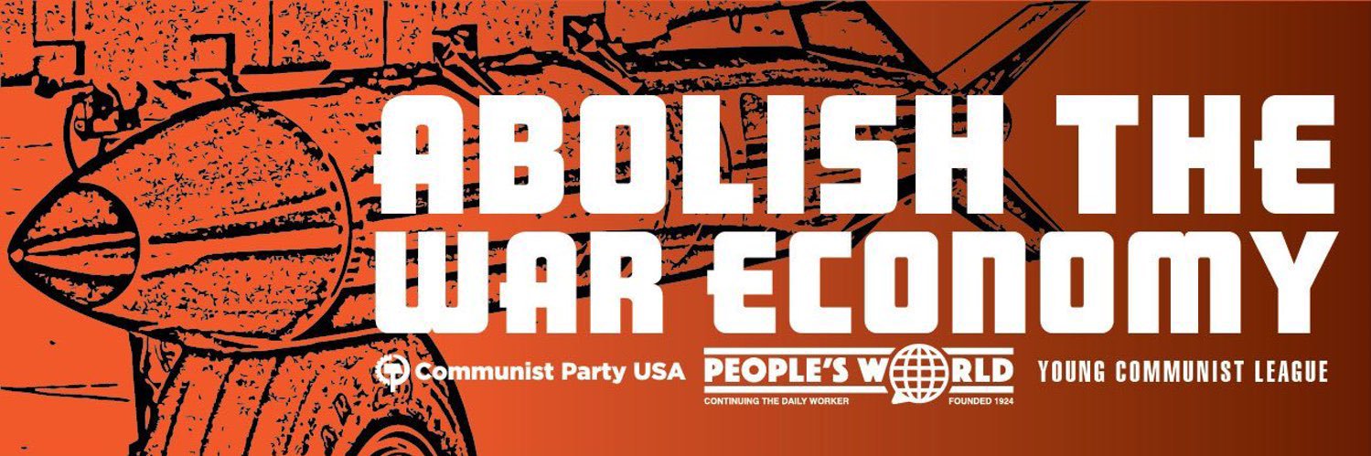 Michigan Communist Party USA's banner