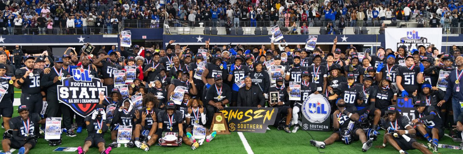 North Crowley Football's banner