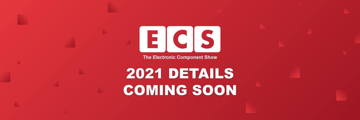 The Electronic Component Show #ECS2021 banner