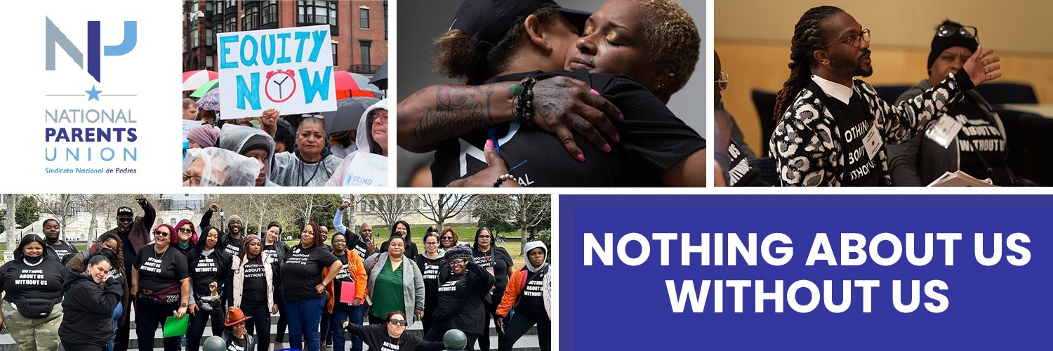 National Parents Union's banner