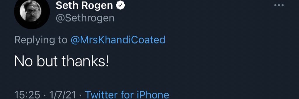 Can I Peg You @Sethrogen ?'s banner