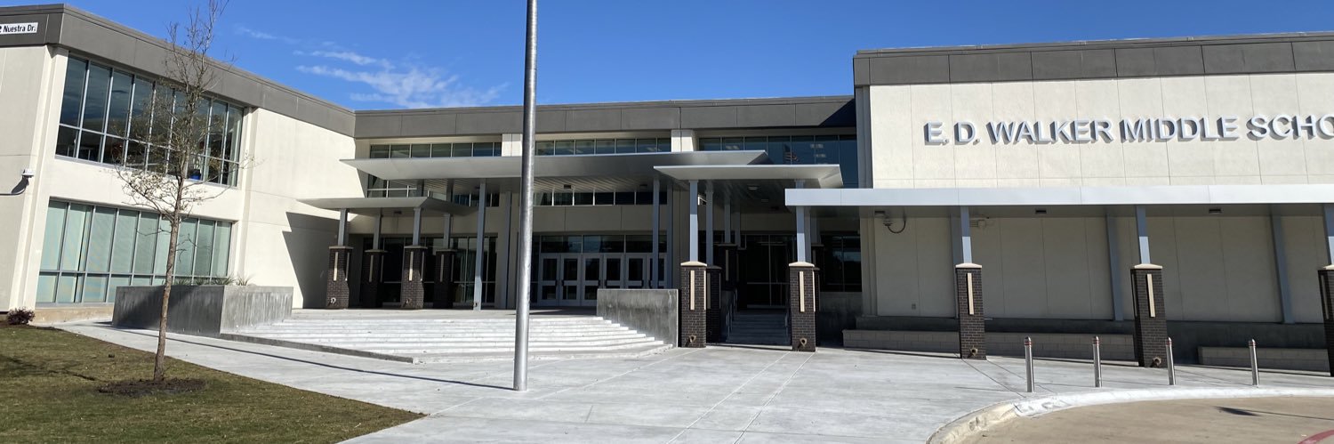E.D. Walker Middle School Library's banner