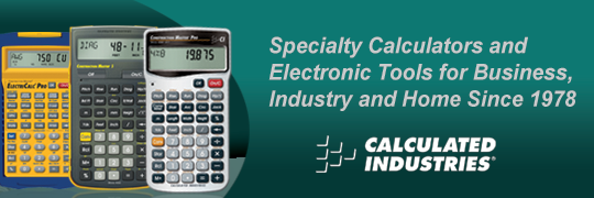 Calculated Industries banner