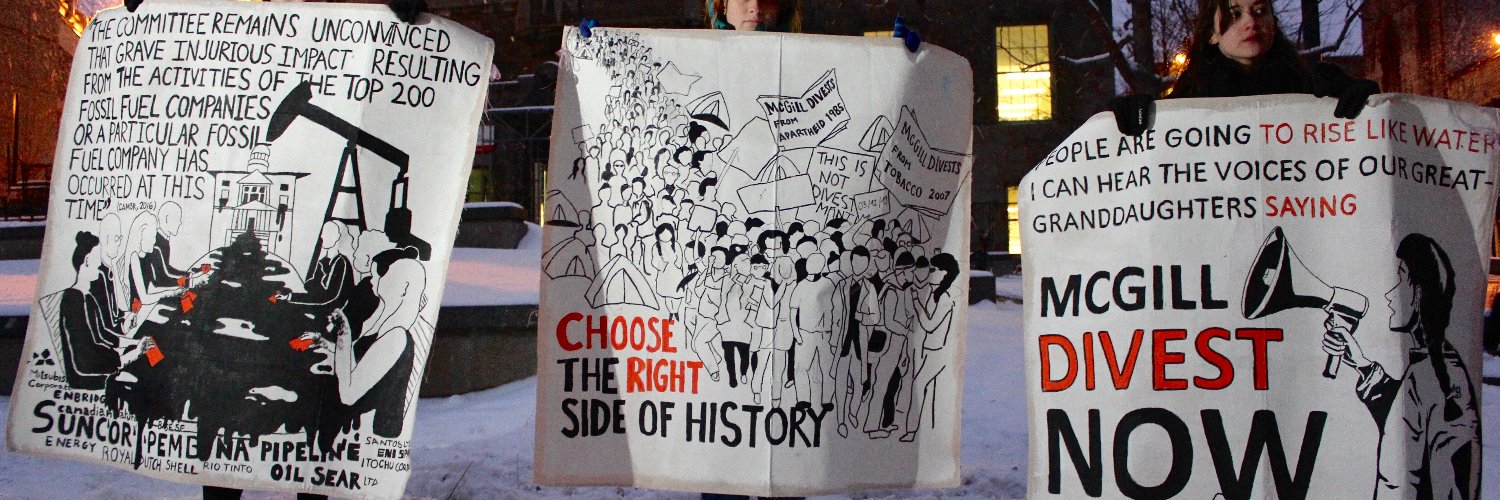 Divest McGill banner