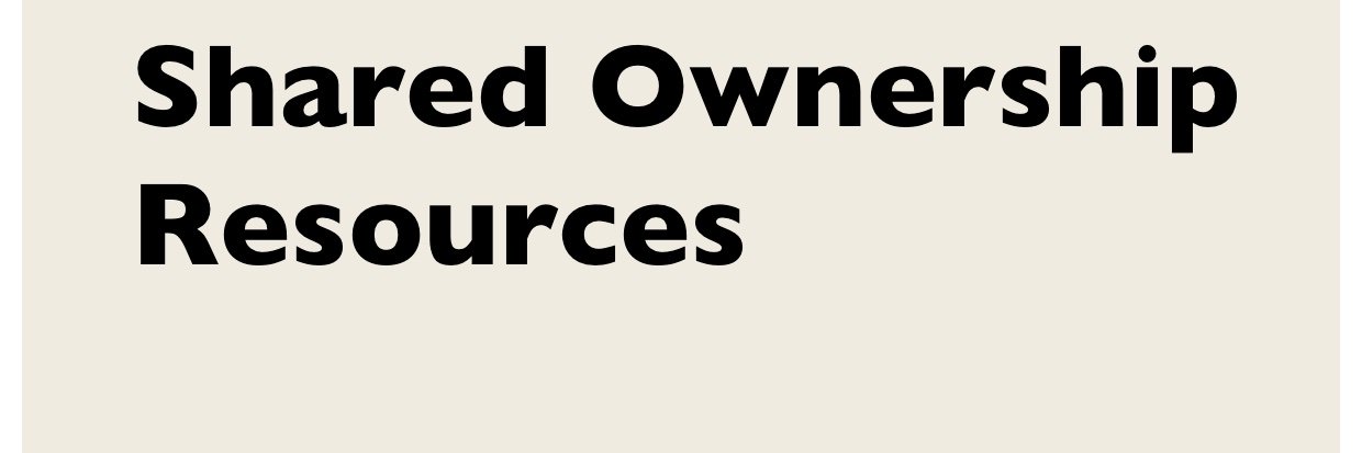Shared Ownership Resources's banner