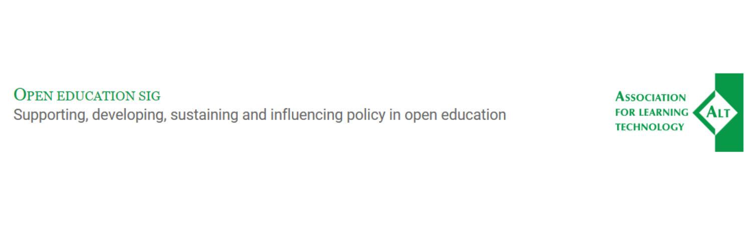 ALT Open Education Special Interest Group banner