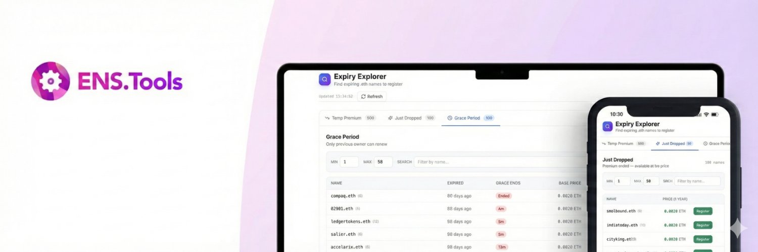 ENS.Tools | ENSTools.eth banner