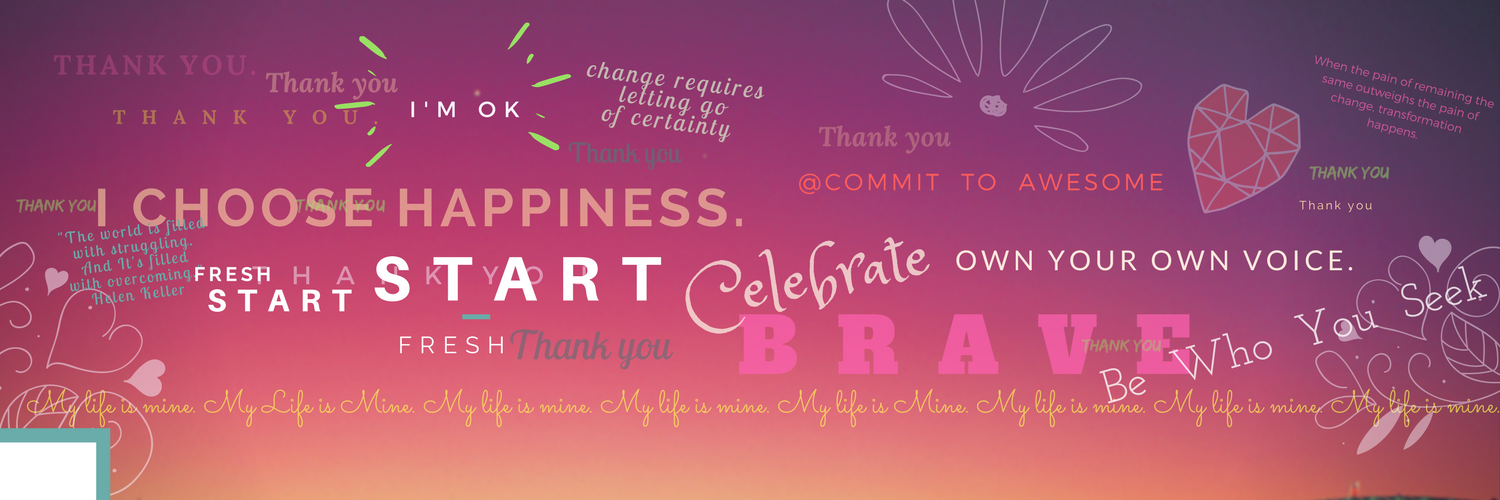 COMMIT TO AWESOME banner