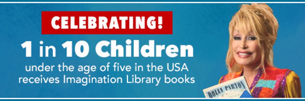 Dolly Parton Imagination Library banner