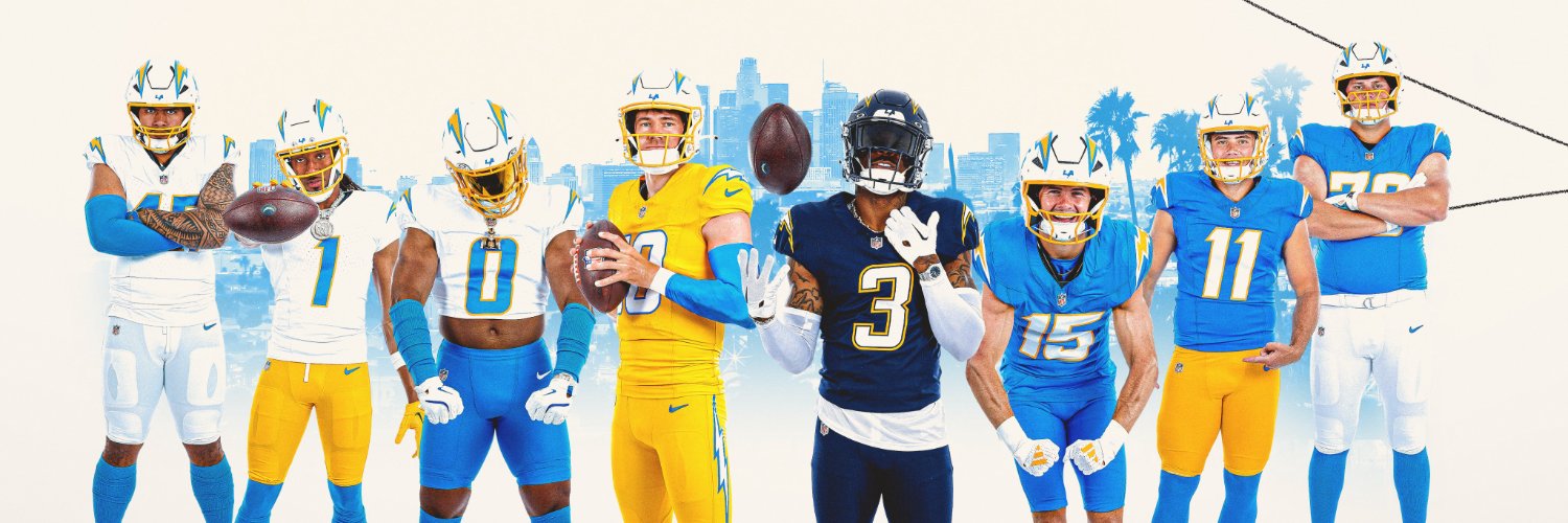 ⚡️ Los Angeles Chargers (LAC) Uniform Tracker ⚡️ banner