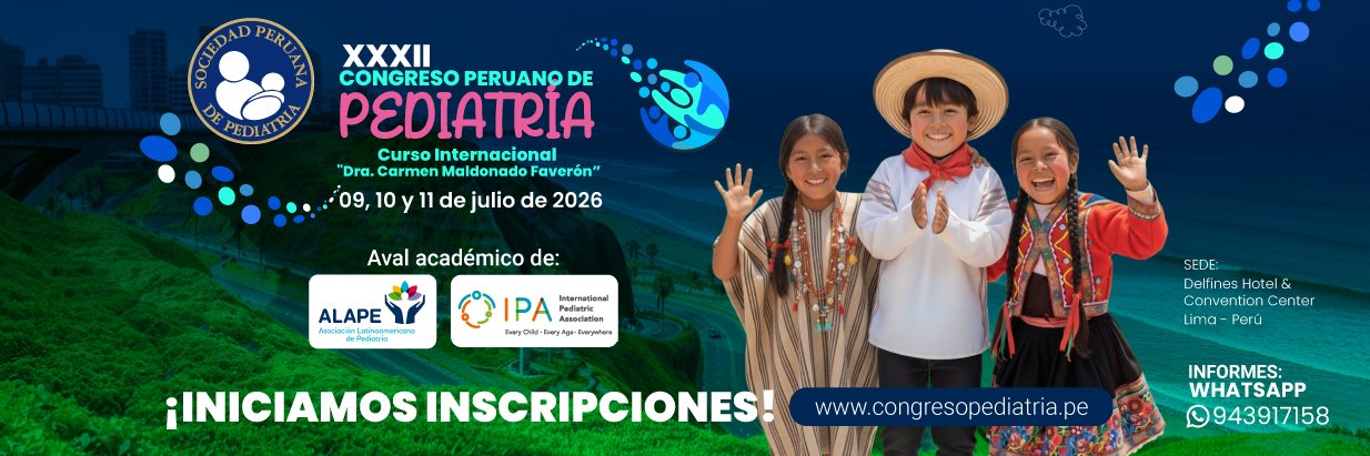 Sociedad Peruana de Pediatría banner