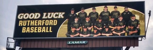 Rutherford Rams Baseball banner