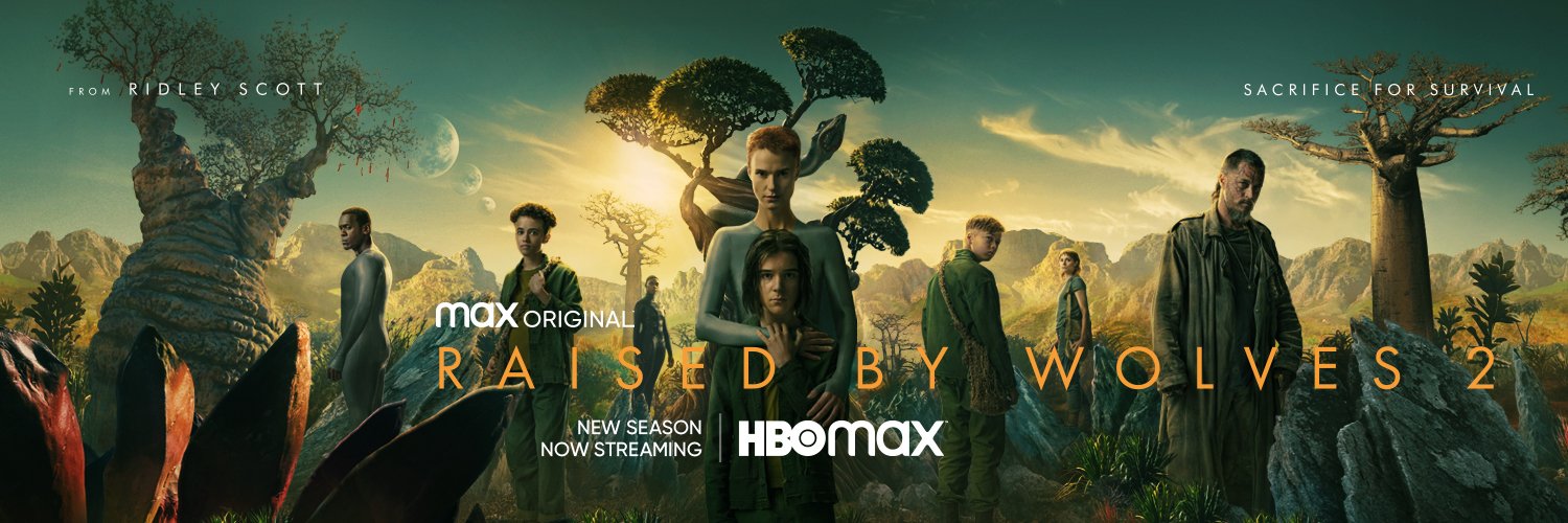 Raised by Wolves on HBO Max banner